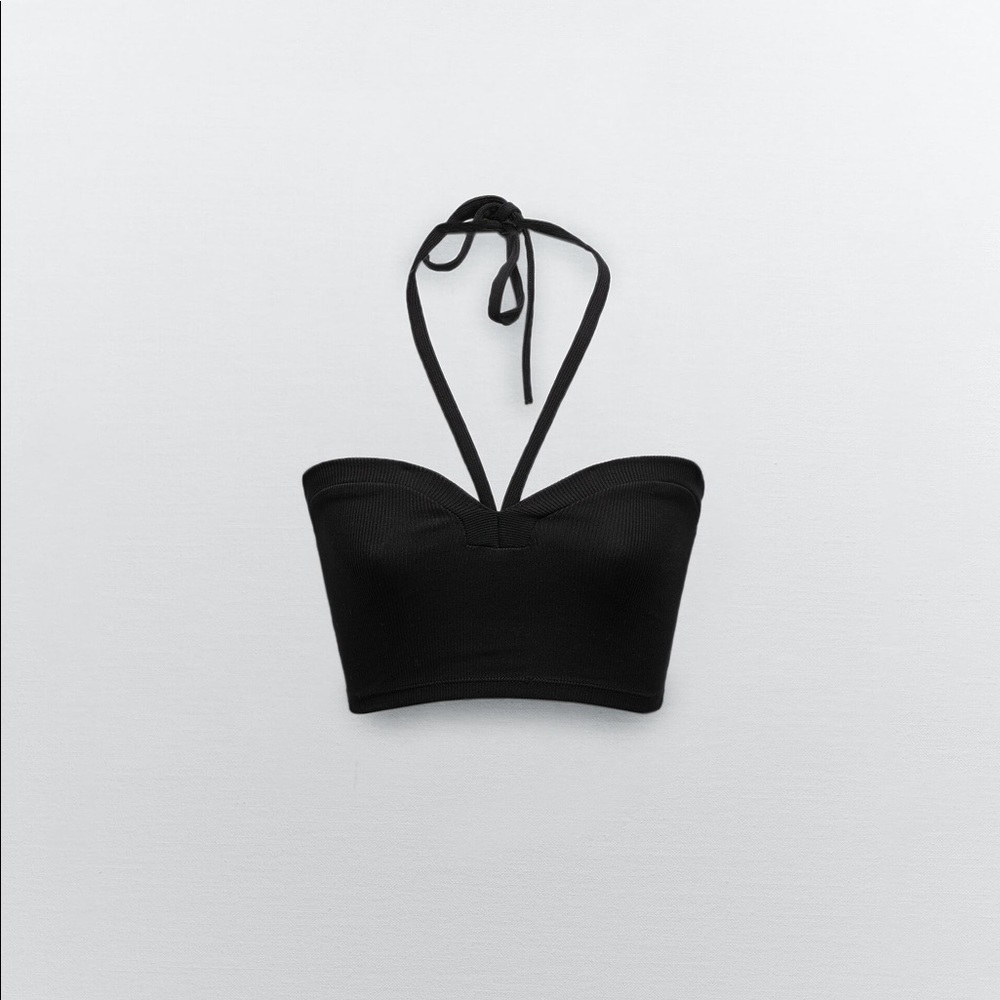 ZARA Sweetheart Neck Top